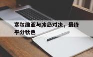 金年会app登录-塞尔维亚与冰岛对决，最终平分秋色